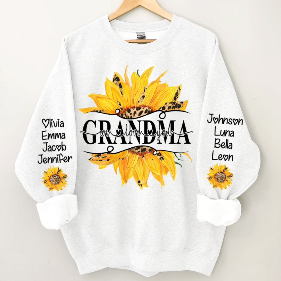 Sunflowers Grandma And Kids CTH01 Sweatshirt