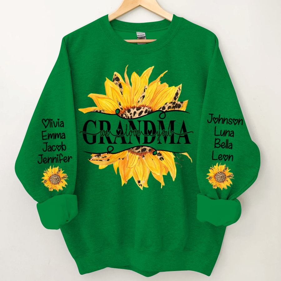 Sunflowers Grandma And Kids CTH01 Sweatshirt