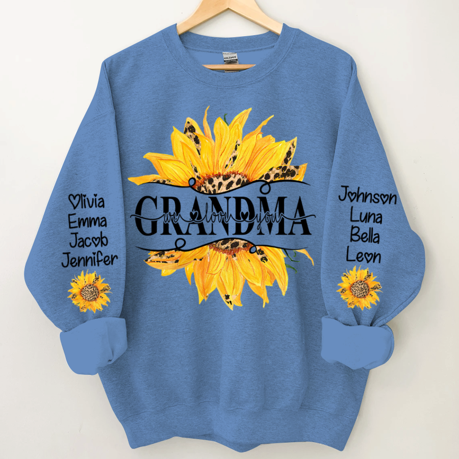 Sunflowers Grandma And Kids CTH01 Sweatshirt