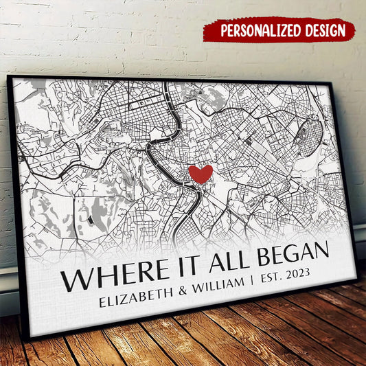 Where It All Began - Couple Personalized Poster