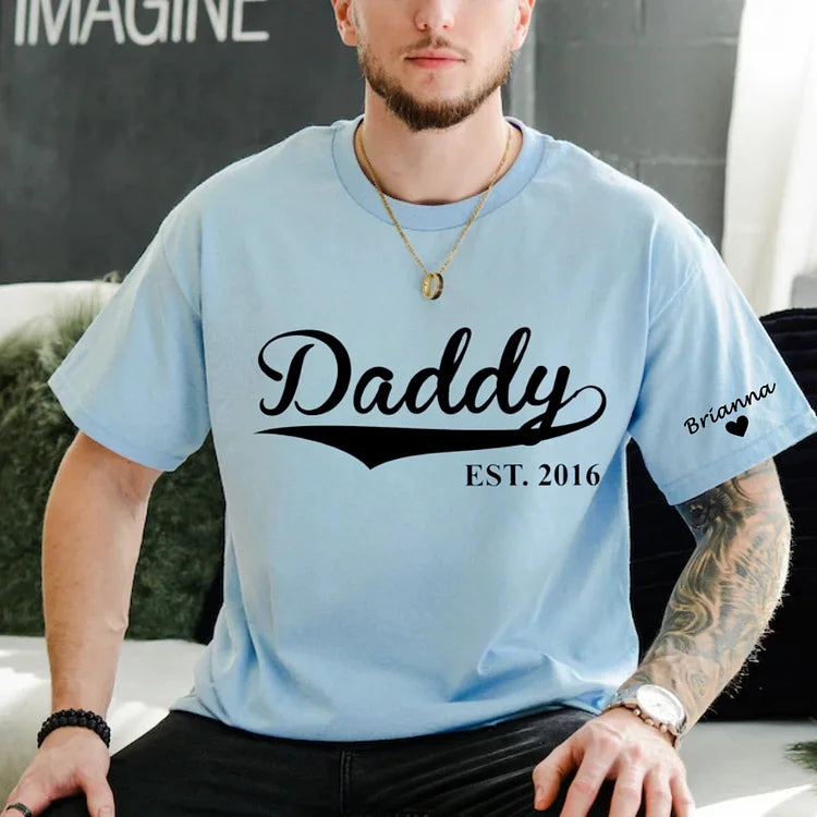 Custom Dad Shirt Est Shirt Any Year Funny Gift For Dad New Daddy Fathers Day Custom Crewneck Hoodie