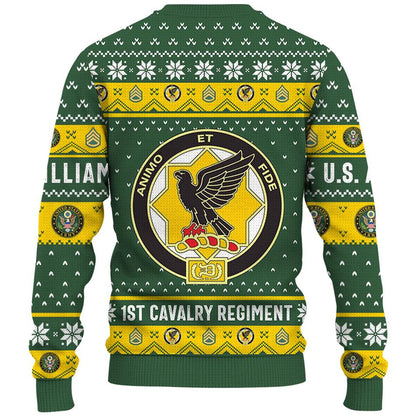 Custom US Veteran Ugly Sweater Available All Military Branches Gift For Veteran Dad Grandpa K1702 Trhn