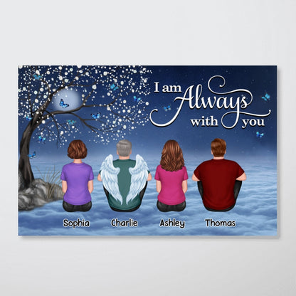 Blossom Tree Always With You Butterflies Whole Family Memorial Gift Remembrance Sympathy Keepsake Personalized Poster