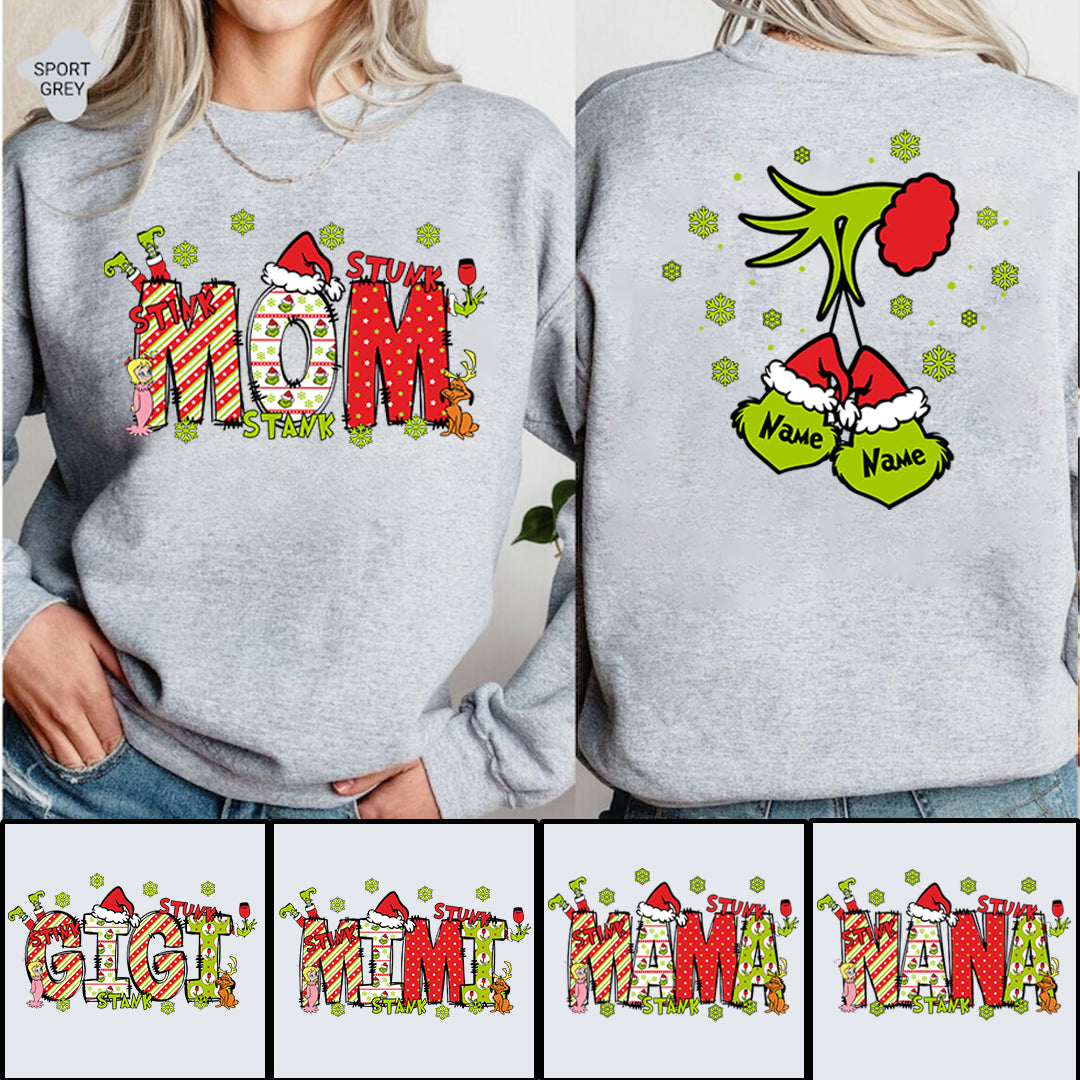 Personalized Nickname Grandma, Mom And Kids Names Christmas 2024