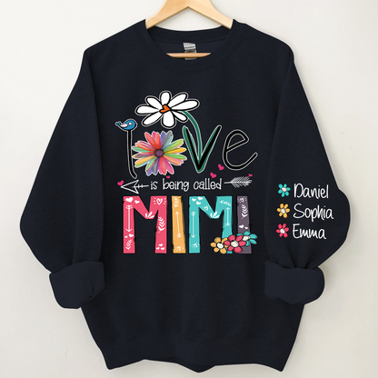 Personalized Mimi Sweatshirt, Love Is Being Called Mimi And Kids, Grandma Gift TH Sweatshirt