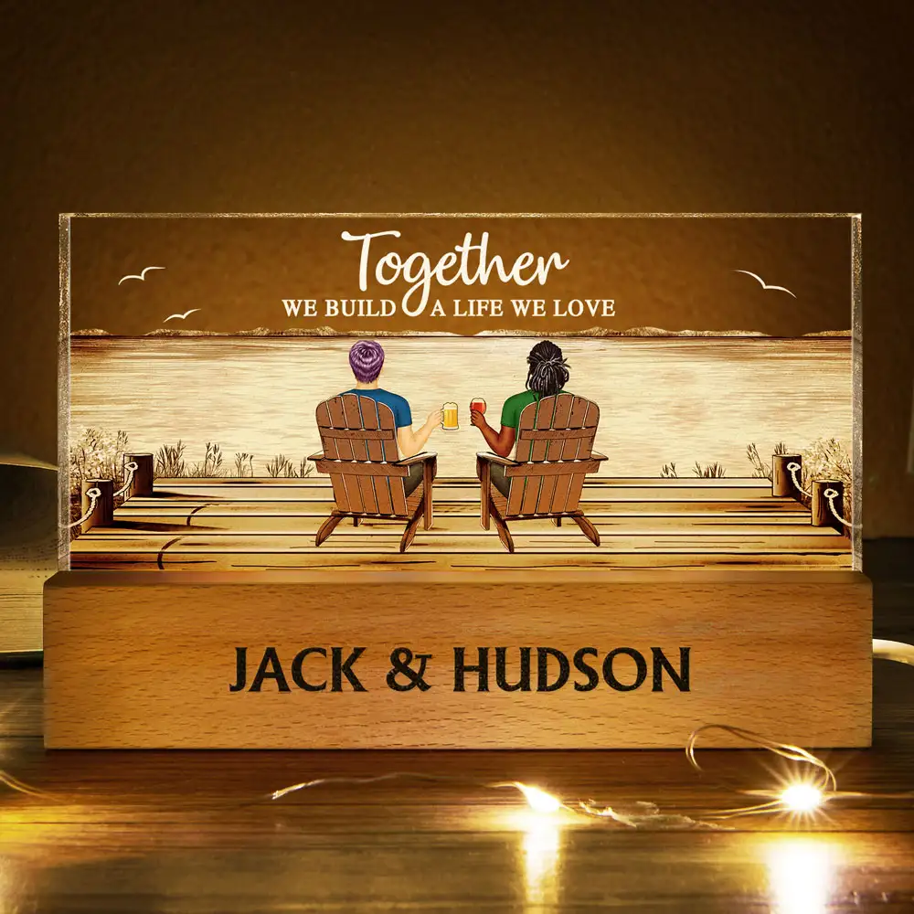 Together You And Me We Got This - Personalized Rectangle LED Light