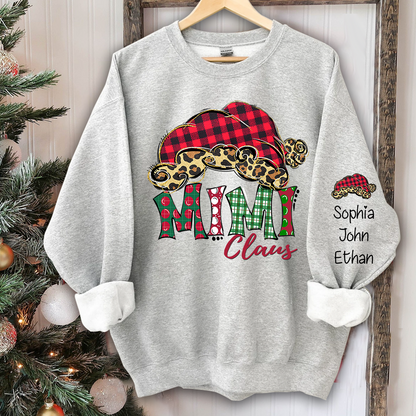 Mimi Claus Christmas And Grandkids Sweatshirt