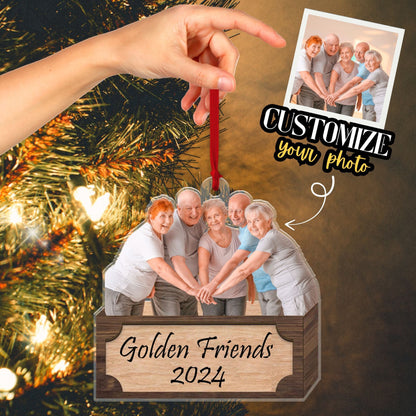 Family Christmas Ornaments, Custom Double-Sided Photo Family Ornament 2024