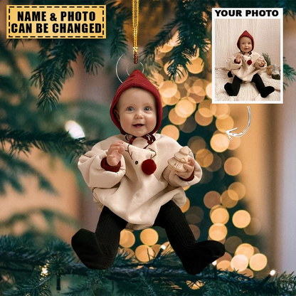 Customized Your Photo Ornament - Personalized Photo Acrylic Ornament