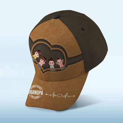 The Legend Grandpa Personalized Classic Cap, Gift For Grandpa, Gift For Him