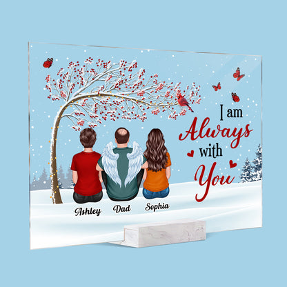 Berry Tree Cardinal Whole Back View Family Sitting Remembrance Gift Memorial Personalized Acrylic Plaque