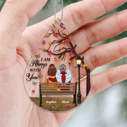 Always With You Memorial Keepsake Under Fall Tree Personalized Acrylic Ornament