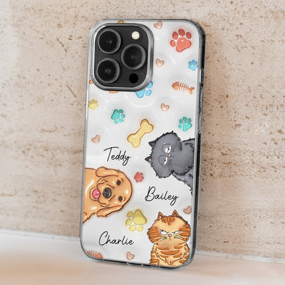 My Lovely Fur Babies Ver Pet - Personalized Custom 3D Inflated Effect Phone Case