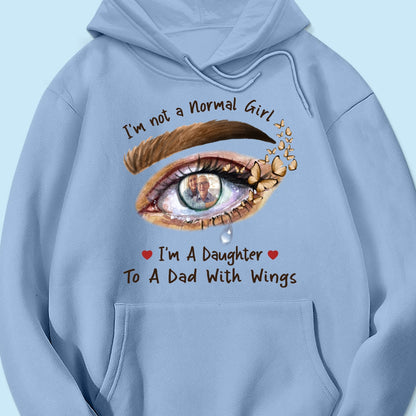 A Daughter To A Dad With Wings Personalized Memorial Shirt