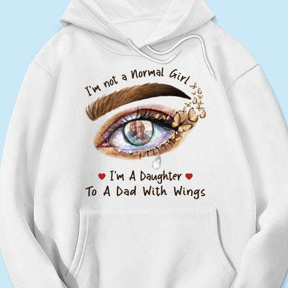 A Daughter To A Dad With Wings Personalized Memorial Shirt
