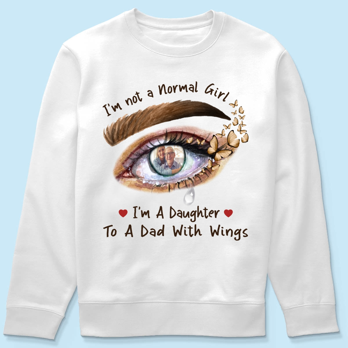 A Daughter To A Dad With Wings Personalized Memorial Shirt