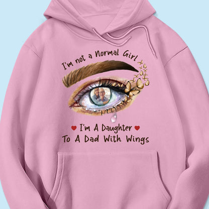 A Daughter To A Dad With Wings Personalized Memorial Shirt