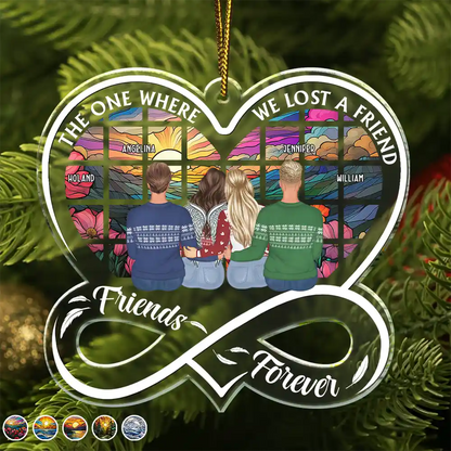 Where We Lost A Friend - Personalized Custom Shaped Acrylic Ornament