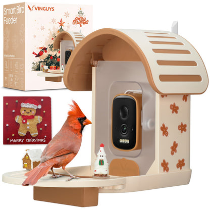 Vinguys Smart Bird Feeder V-Feeder Christmas Limited Editon