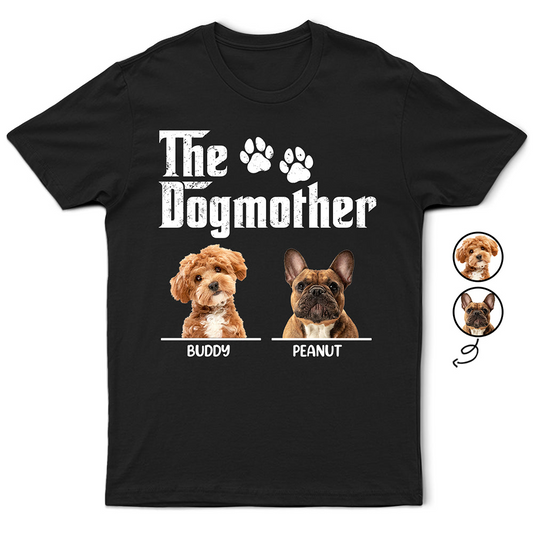 Custom Photo The Dog Cat Mother Father - Personalized T Shirt