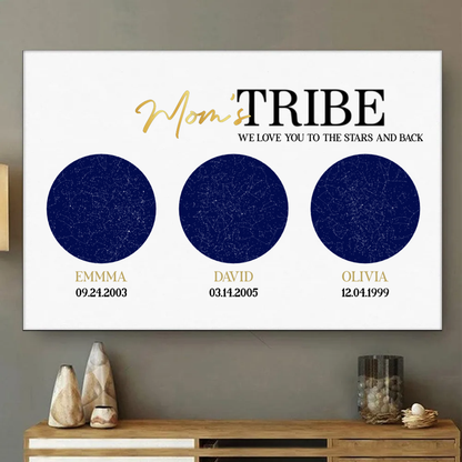 The Night Your Children Were Born Custom Star Map Personalized Poster, Perfect Mother's Day Gift Birthday Gift For Mom