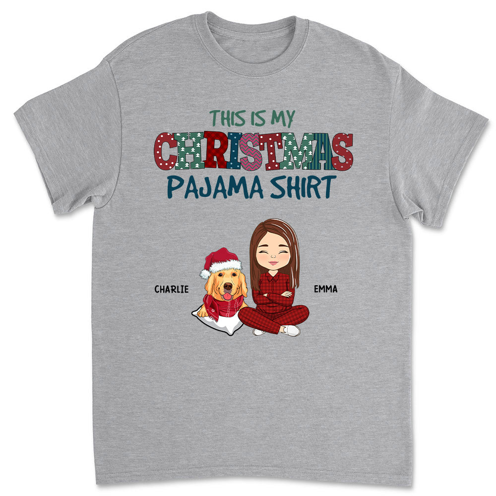 Pets Christmas Pajama - Personalized Custom Unisex T-shirt