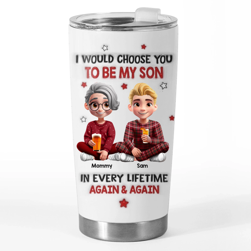 Custom Tumbler - Personalized Birthday Gifts For Mom, Dad, Son - My Son My Forever Gift