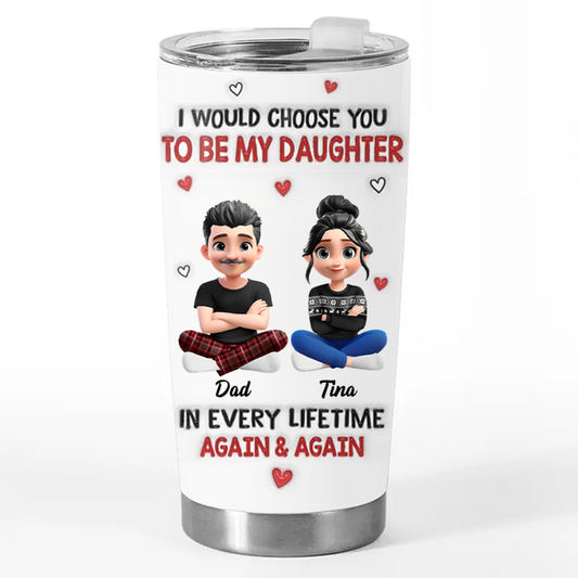 Custom Tumbler - Personalized Birthday Gifts For Mom, Dad, Daughter - My Girl, My Sunshine