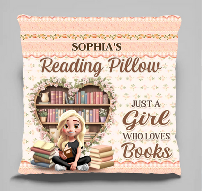 Custom Pocket Pillow - Personalized Bookish Gifts For Book Lovers, Bookworms, Readers - Chapters Of Happiness