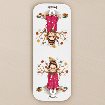 Custom Leather Magnetic Bookmark - Personalized Bookish Gifts For Book Lovers, Bookworms, Readers - Chapters And Dreams Await