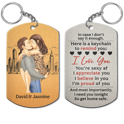 Remind You I Love You Couples - Personalized Aluminum Keychain