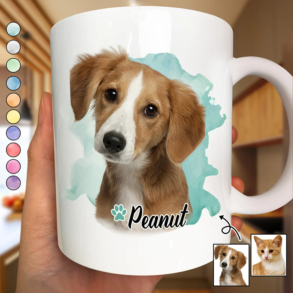 Custom Photo Dog Cat Pet - Personalized Mug