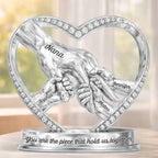 Mom Grandma Holding Hands 3D Effect - Personalized Custom Shaped Acrylic Plaque