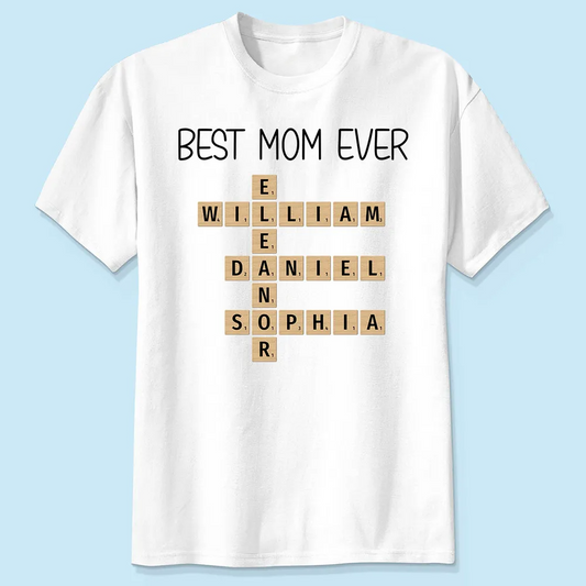 Custom Text Create Your Own Crossword Puzzle Personalized Light Color Shirt