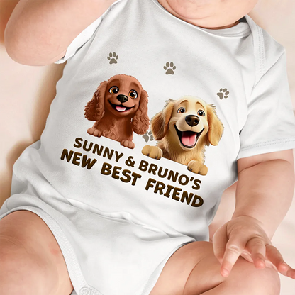 Baby New Best Friends - Personalized Baby Onesie