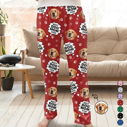 Custom Photo Meowy Catmas Merry Woofmas - Personalized Pajama Pants