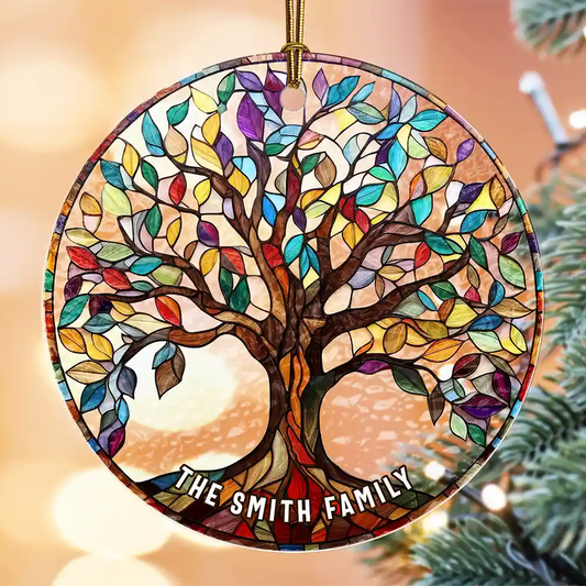 Family Tree Of Life - Personalized Acrylic Ornament