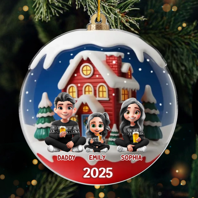 Custom Acrylic Ornament - Personalized Christmas Birthday Gifts For Family, Dog Cat Lovers - Home Sweet Home