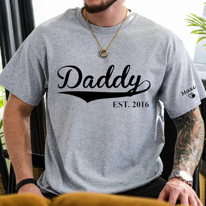 Custom Dad Shirt Est Shirt Any Year Funny Gift For Dad New Daddy Fathers Day Custom Crewneck Hoodie