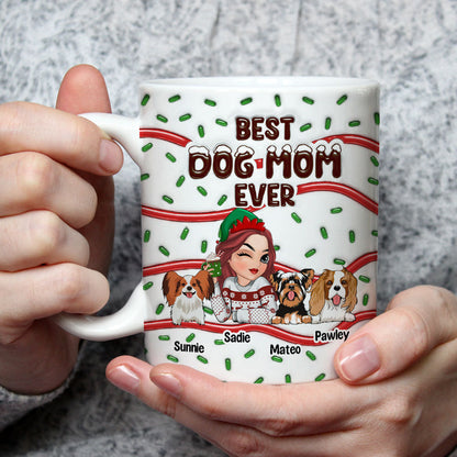 Best Dog Mom Cake - Personalized Custom 3D Inflated Effect Mug