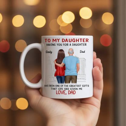Custom Mug - Personalized Birthday Gifts For Mom, Dad, Daughter, Son - Love Flows Through Every Generation