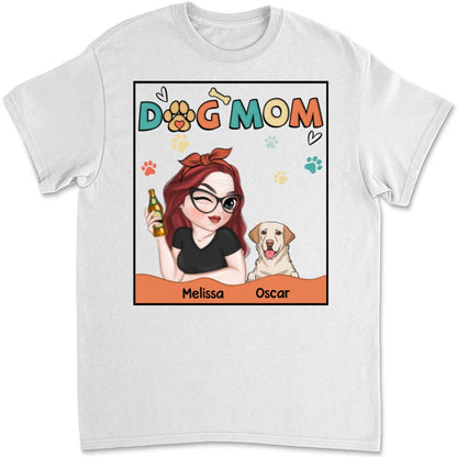 Lovely Dog Mom - Personalized Custom Unisex T-shirt