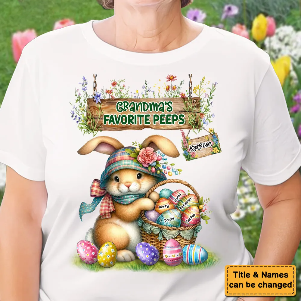 Personalized Easter Gift Grandma's Favorite Peeps Shirt - Hoodie - Sweatshirt