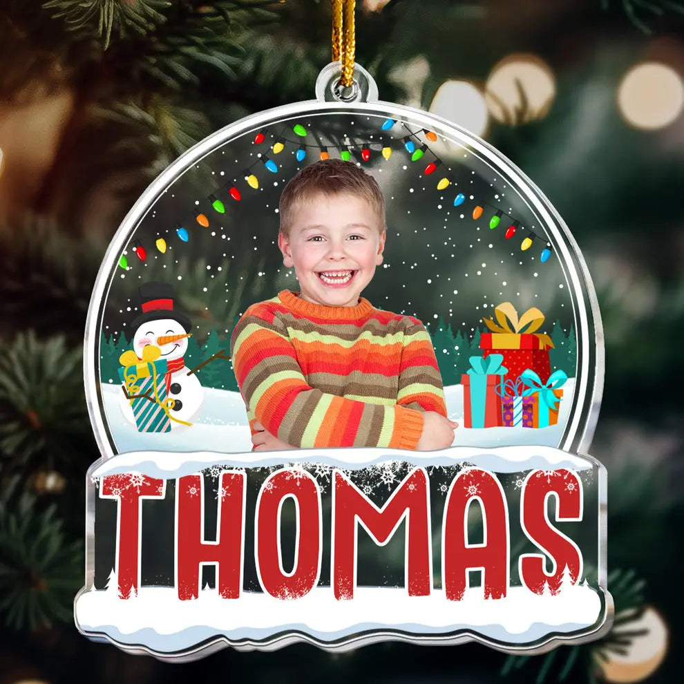 2024 Kids Custom Christmas Names - Personalized Kids Photo Ornament ornament The Next Custom Gift