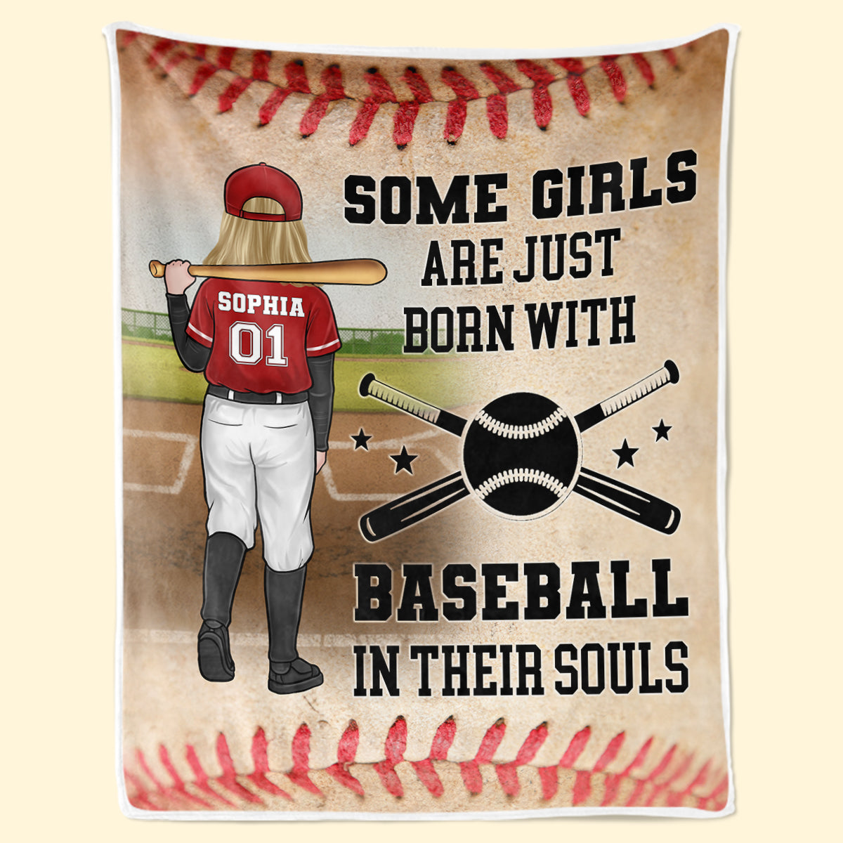 Practice Like You've Never Won - Family Personalized Custom Blanket - Gift For Family Members, Baseball Players, Baseball Lovers