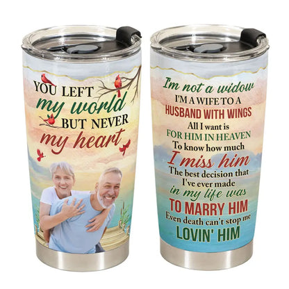 20oz Family - I'm Not A Widow Memorial  - Personalized Tumbler MCN