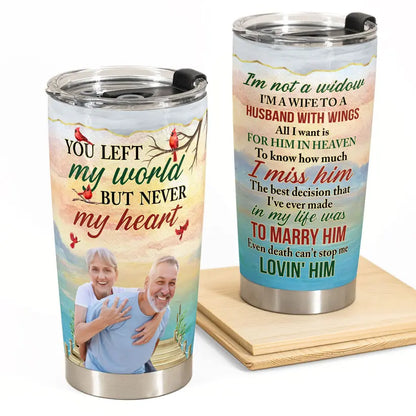 20oz Family - I'm Not A Widow Memorial  - Personalized Tumbler MCN