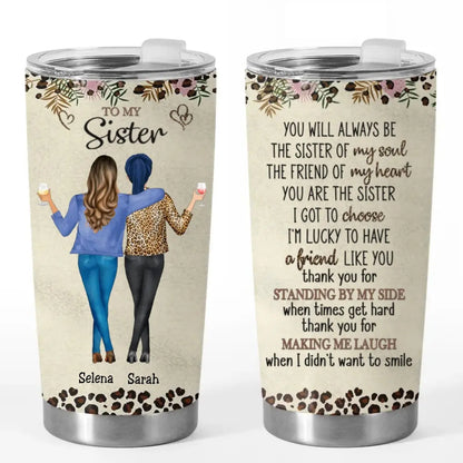 20oz Sisters -  I Love That You're My Soul Sister - Bestie Personalized Custom Tumbler Tumbler The Next Custom Gift