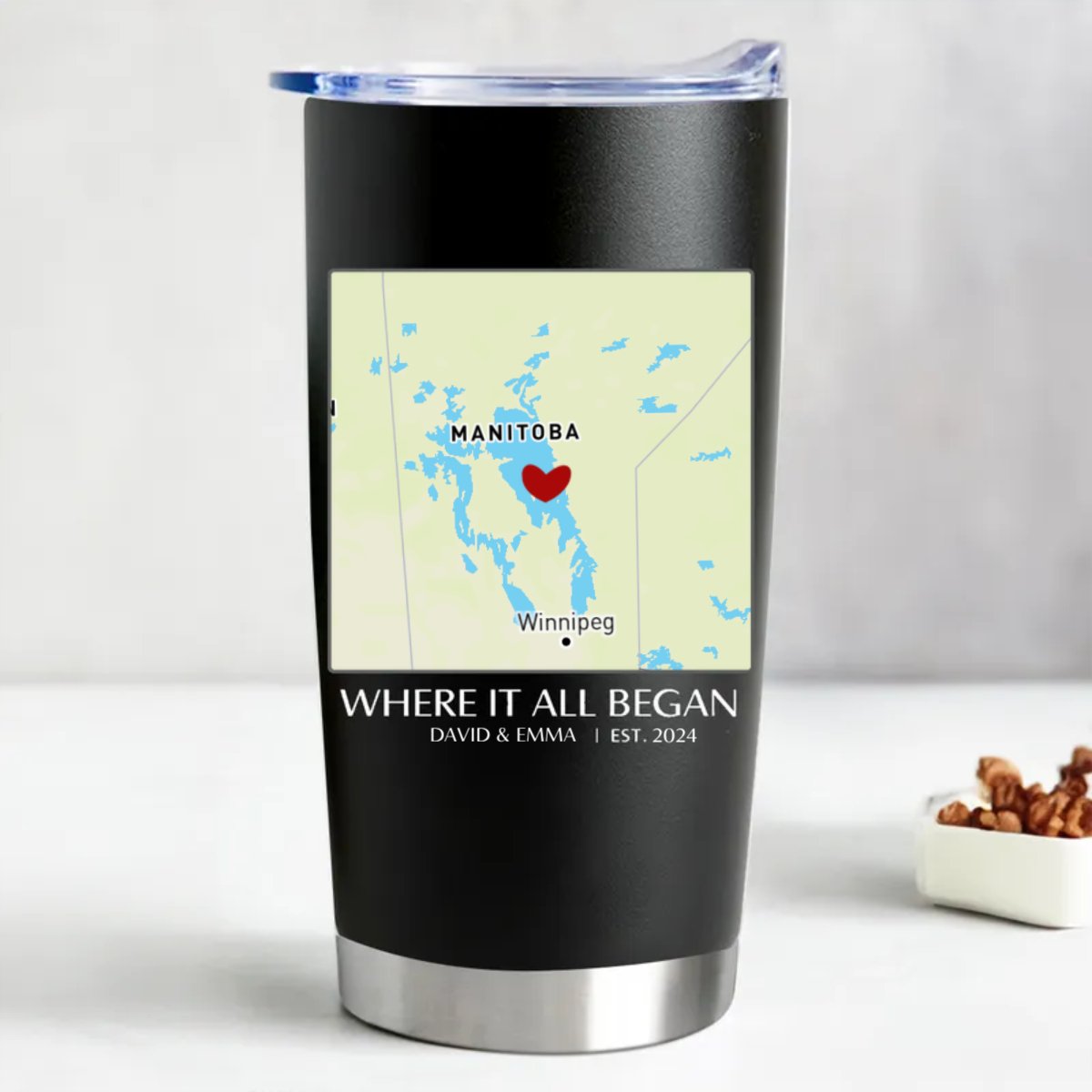 20Oz Couple - Where It All Began - Personalized Tumbler - The Next Custom Gift