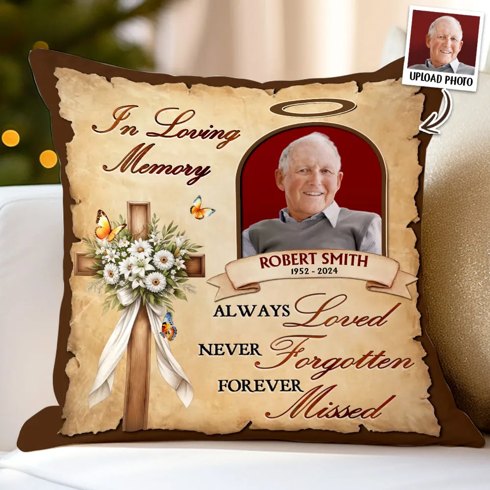 Personalized Remembrance Gift In Loving Memory Of Loved One Pillow